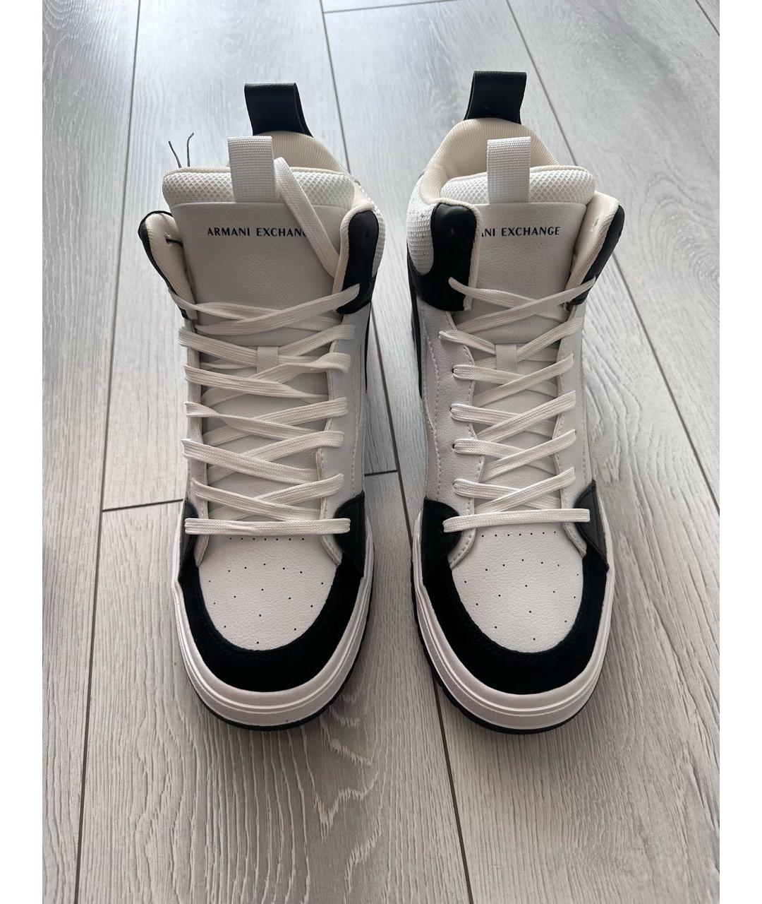 ARMANI EXCHANGE Белые высокие кроссовки / кеды, фото 2