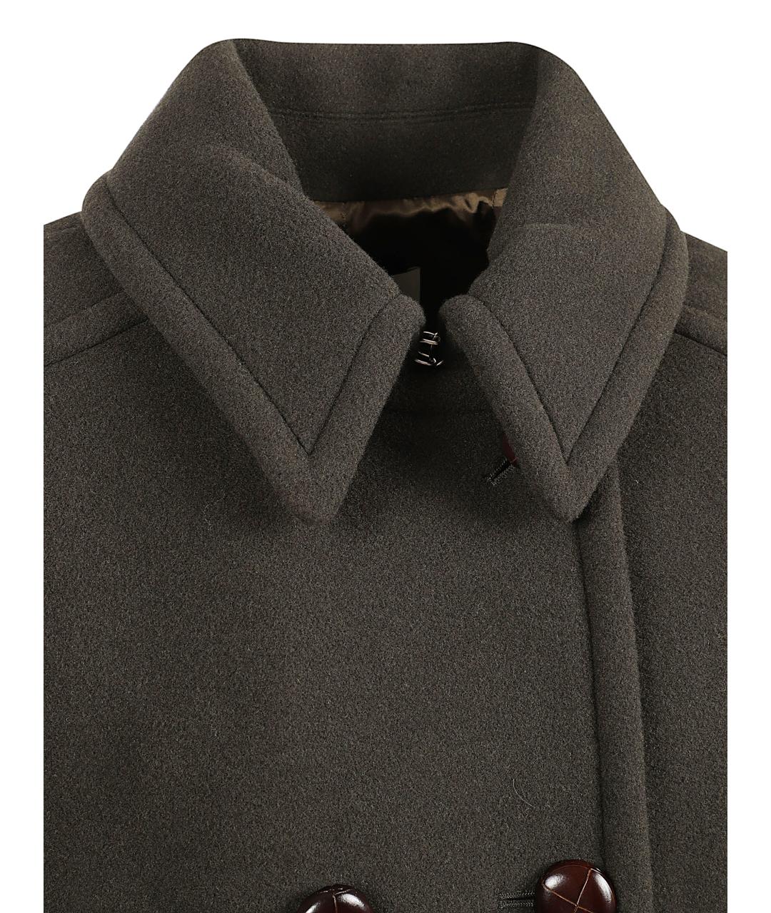 ISABEL MARANT Хаки шерстяное пальто, фото 2