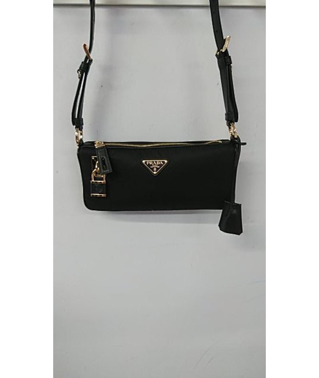 PRADA Черная бархатная сумка тоут, фото 3
