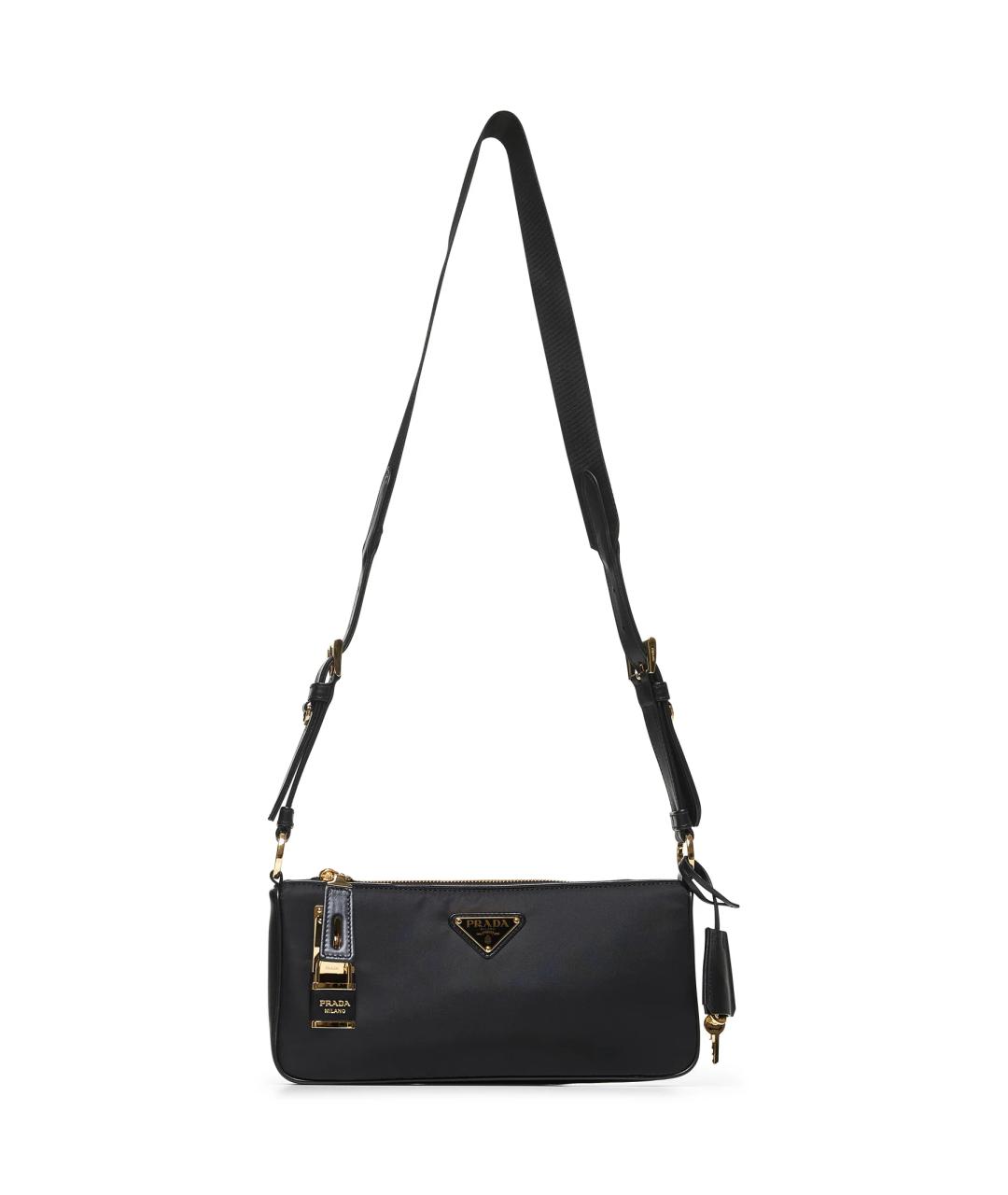 PRADA Черная бархатная сумка тоут, фото 1