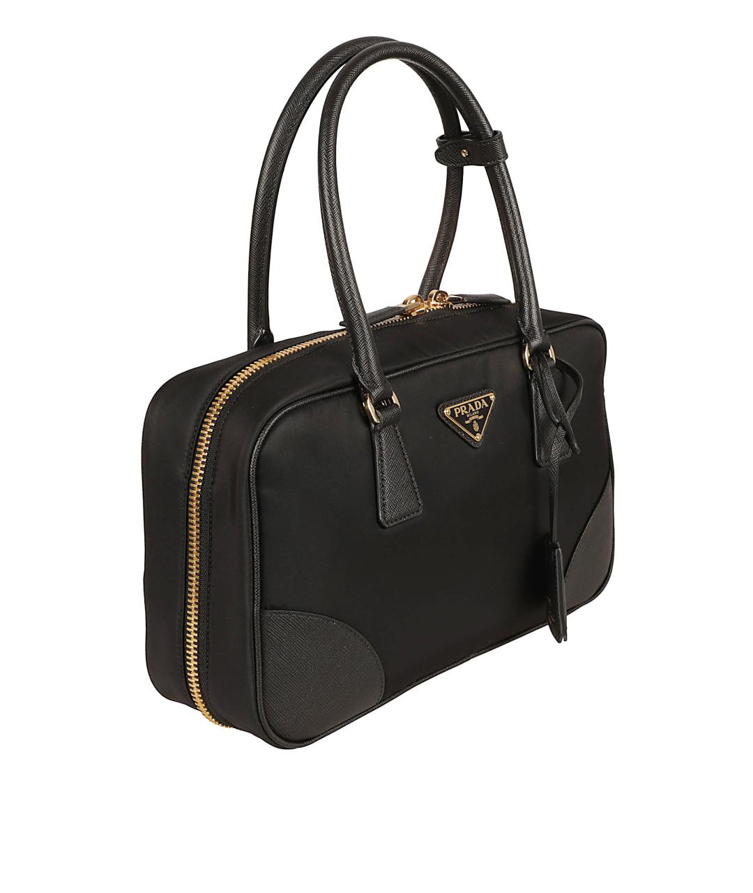 PRADA Черная синтетическая сумка тоут, фото 3