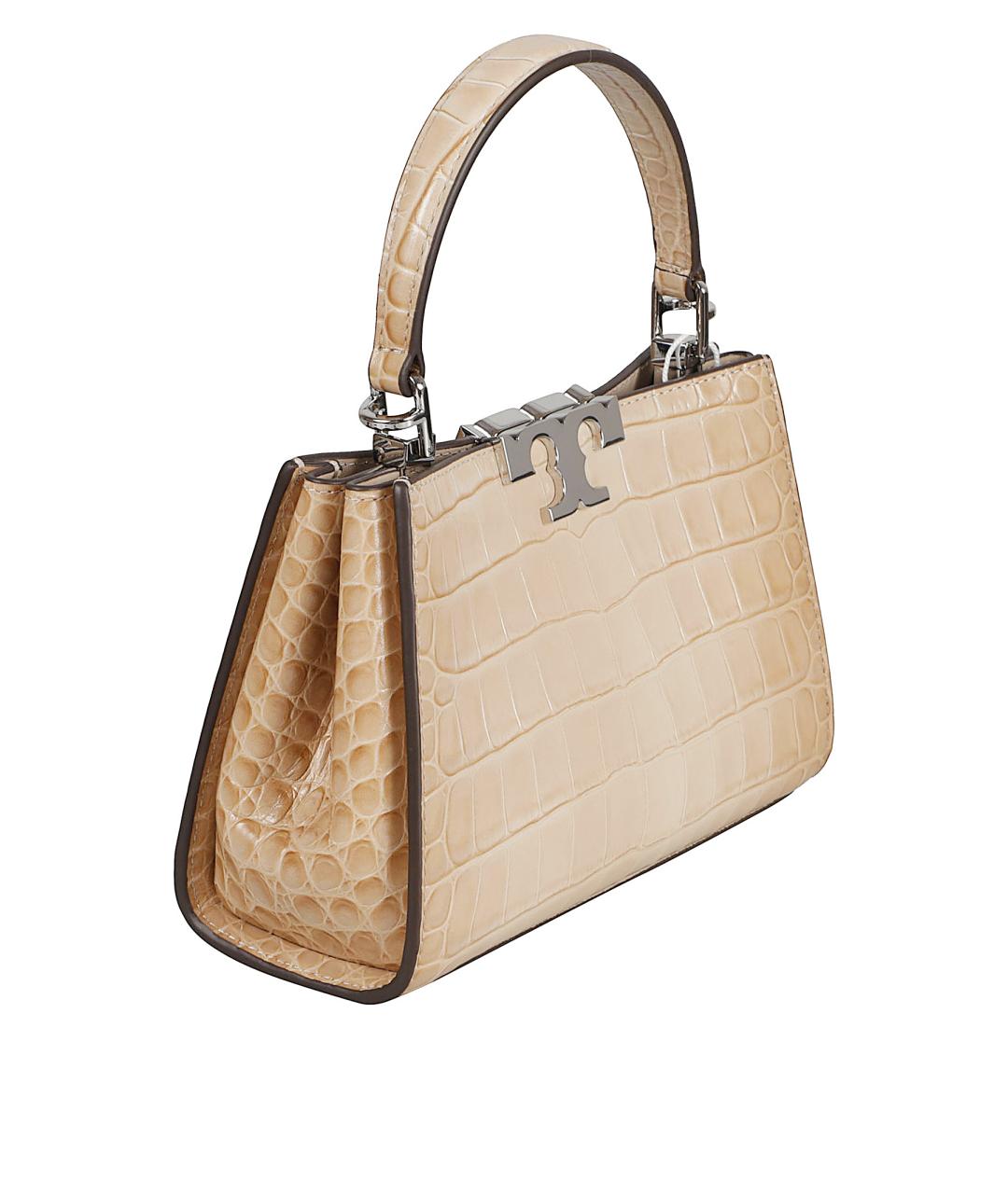 TORY BURCH Бежевая кожаная сумка тоут, фото 3