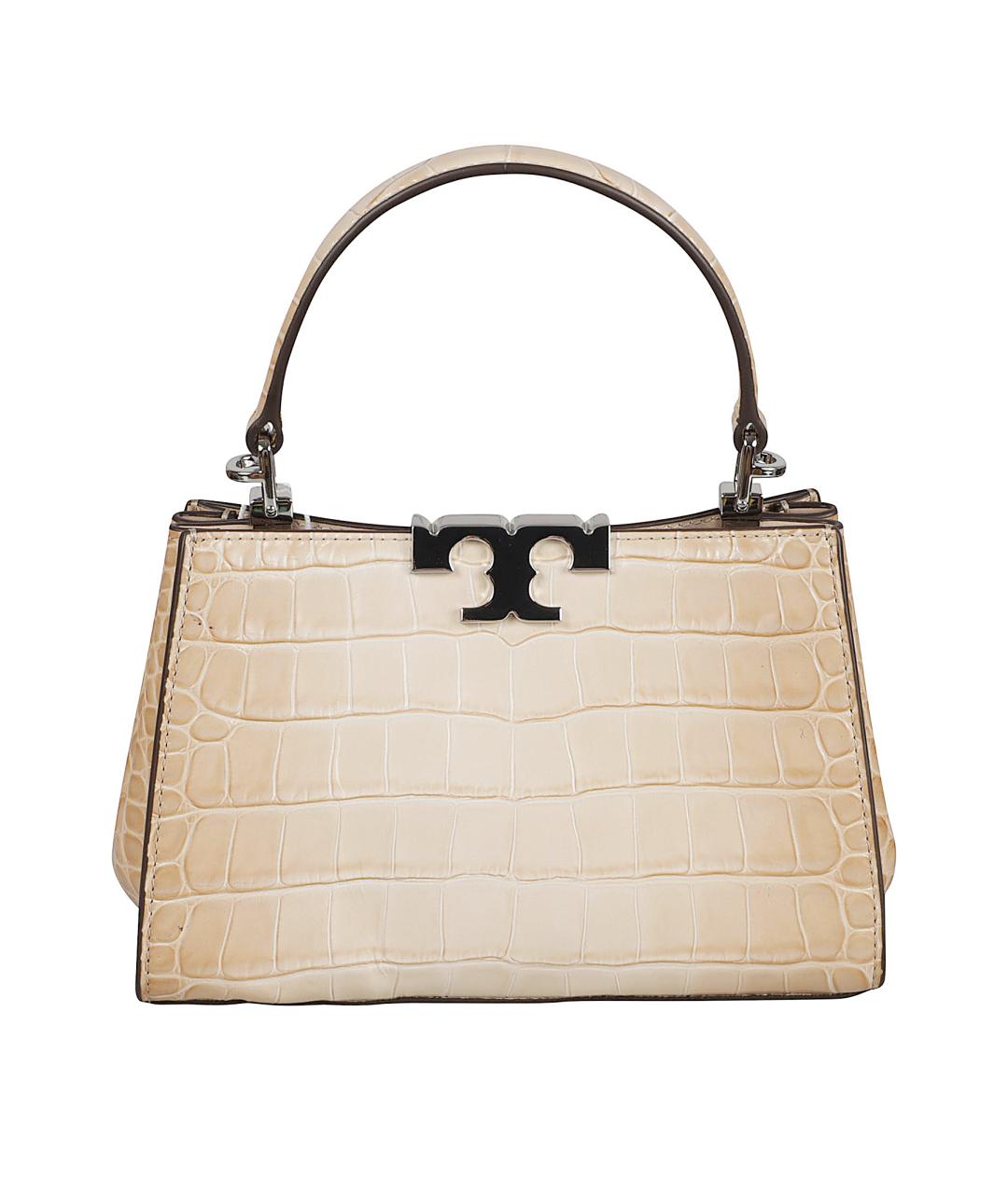 TORY BURCH Бежевая кожаная сумка тоут, фото 2