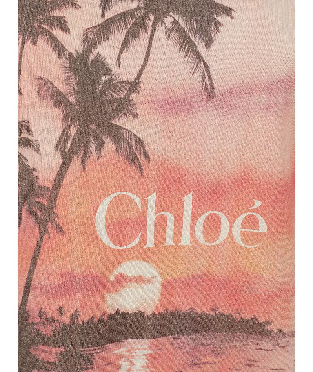 CHLOE Бежевая хлопковая футболка, фото 2