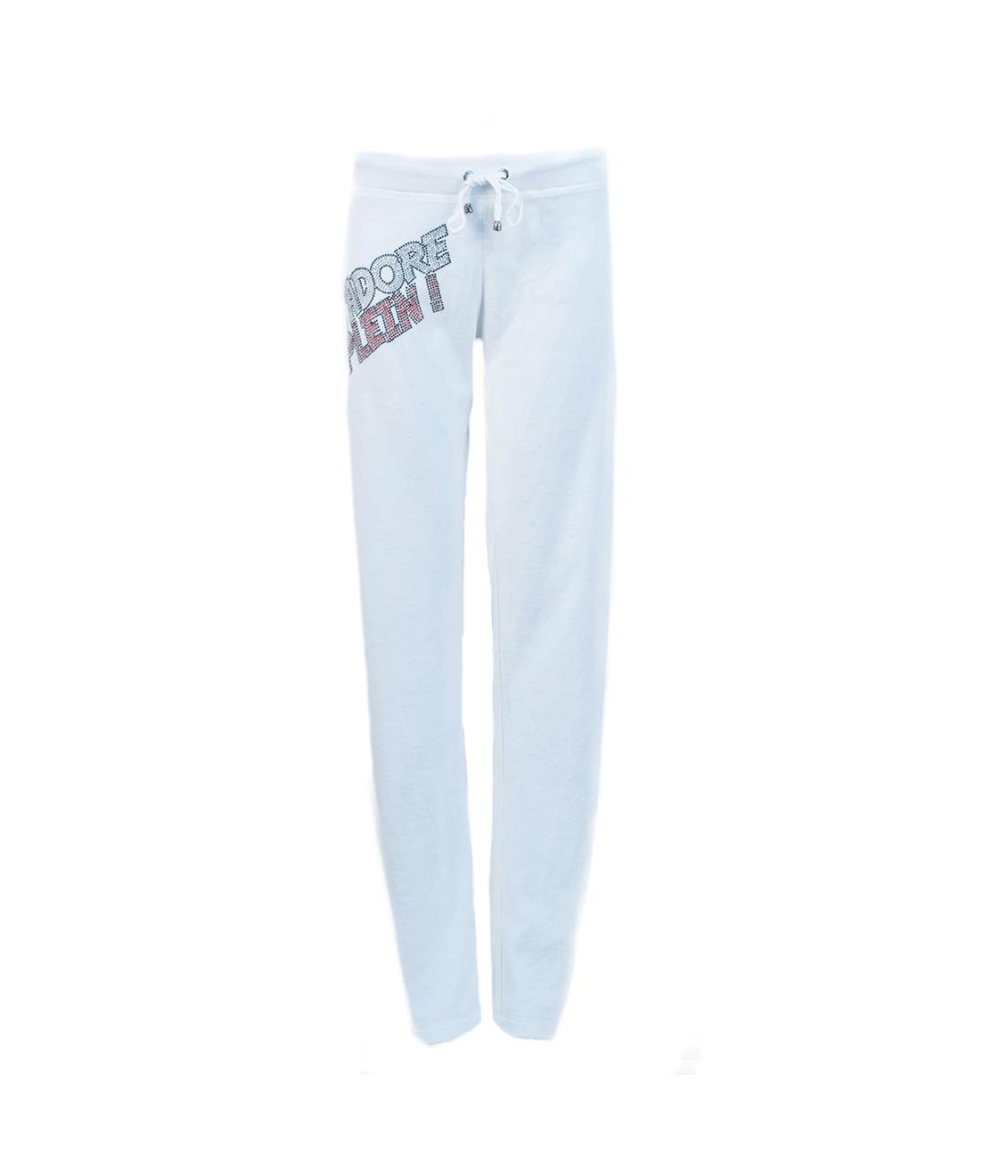 PHILIPP PLEIN Белые хлопковые спортивные брюки и шорты, фото 1