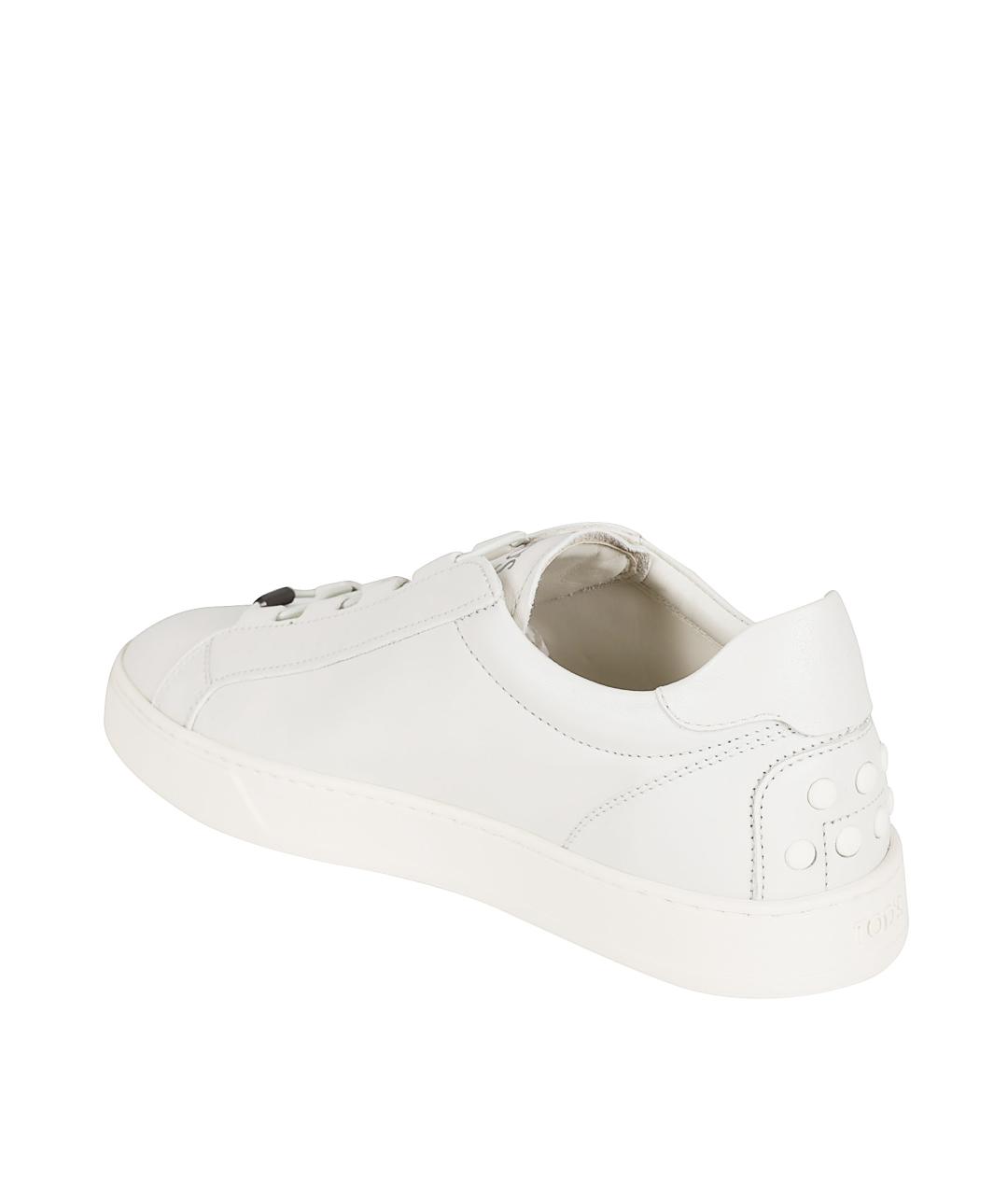 TOD'S Кожаные низкие кроссовки / кеды, фото 3