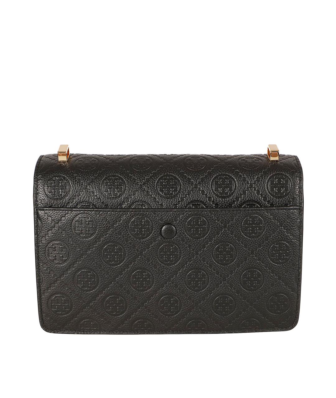 TORY BURCH Черная кожаная сумка через плечо, фото 2