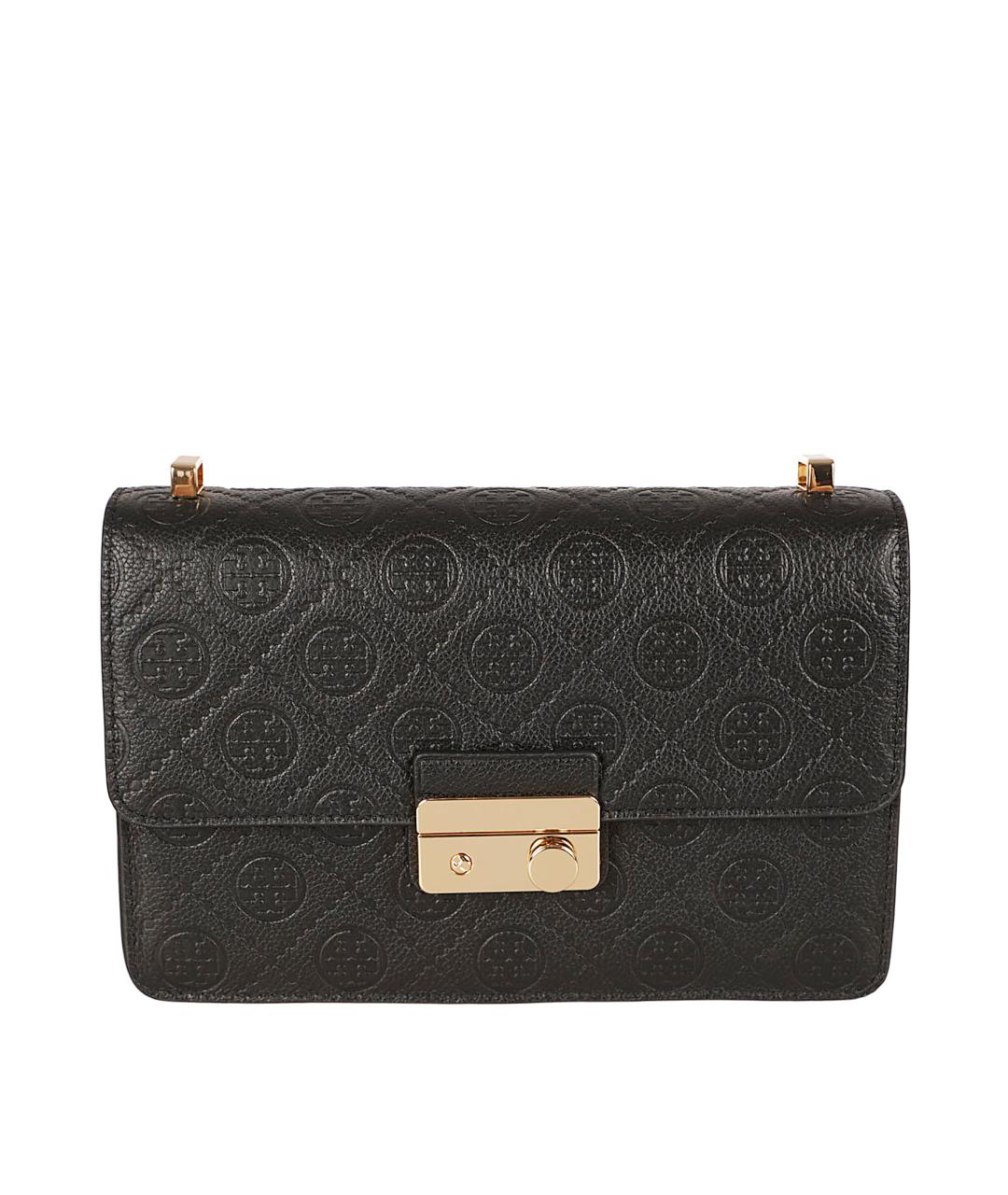 TORY BURCH Черная кожаная сумка через плечо, фото 1