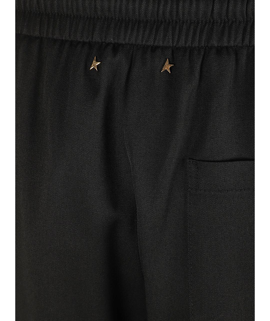 GOLDEN GOOSE DELUXE BRAND Черные шерстяные повседневные брюки, фото 2