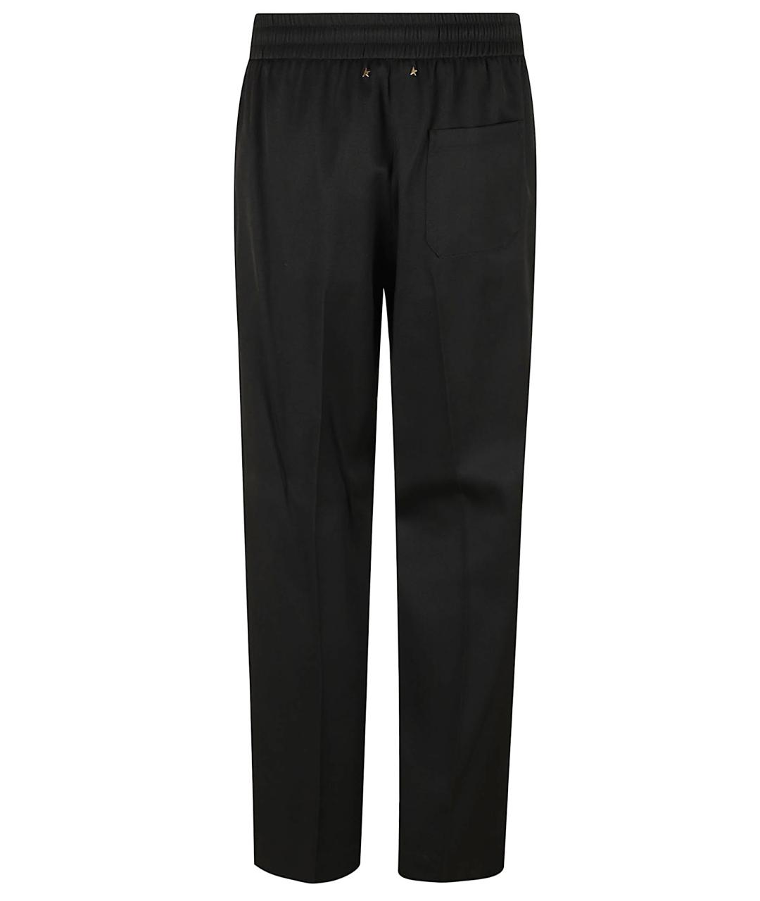 GOLDEN GOOSE DELUXE BRAND Черные шерстяные повседневные брюки, фото 3