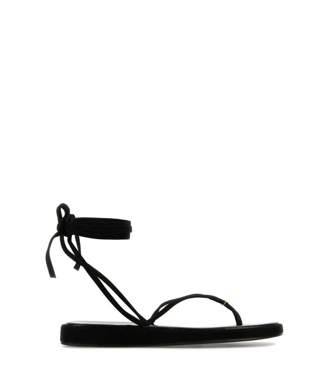 TORY BURCH Черные замшевые босоножки, фото 5