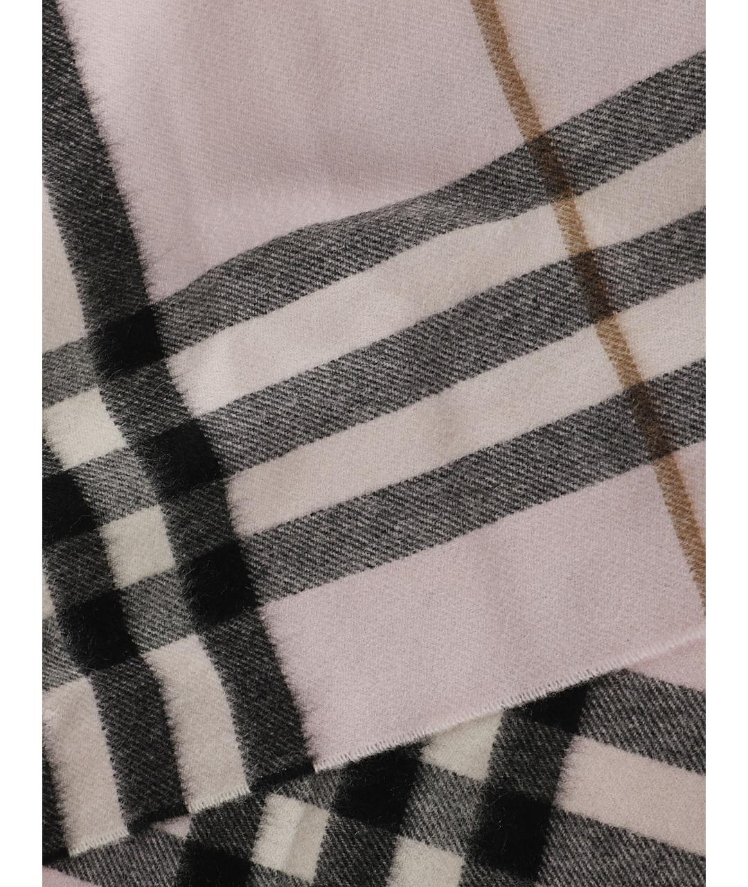 BURBERRY Розовый кашемировый шарф, фото 2
