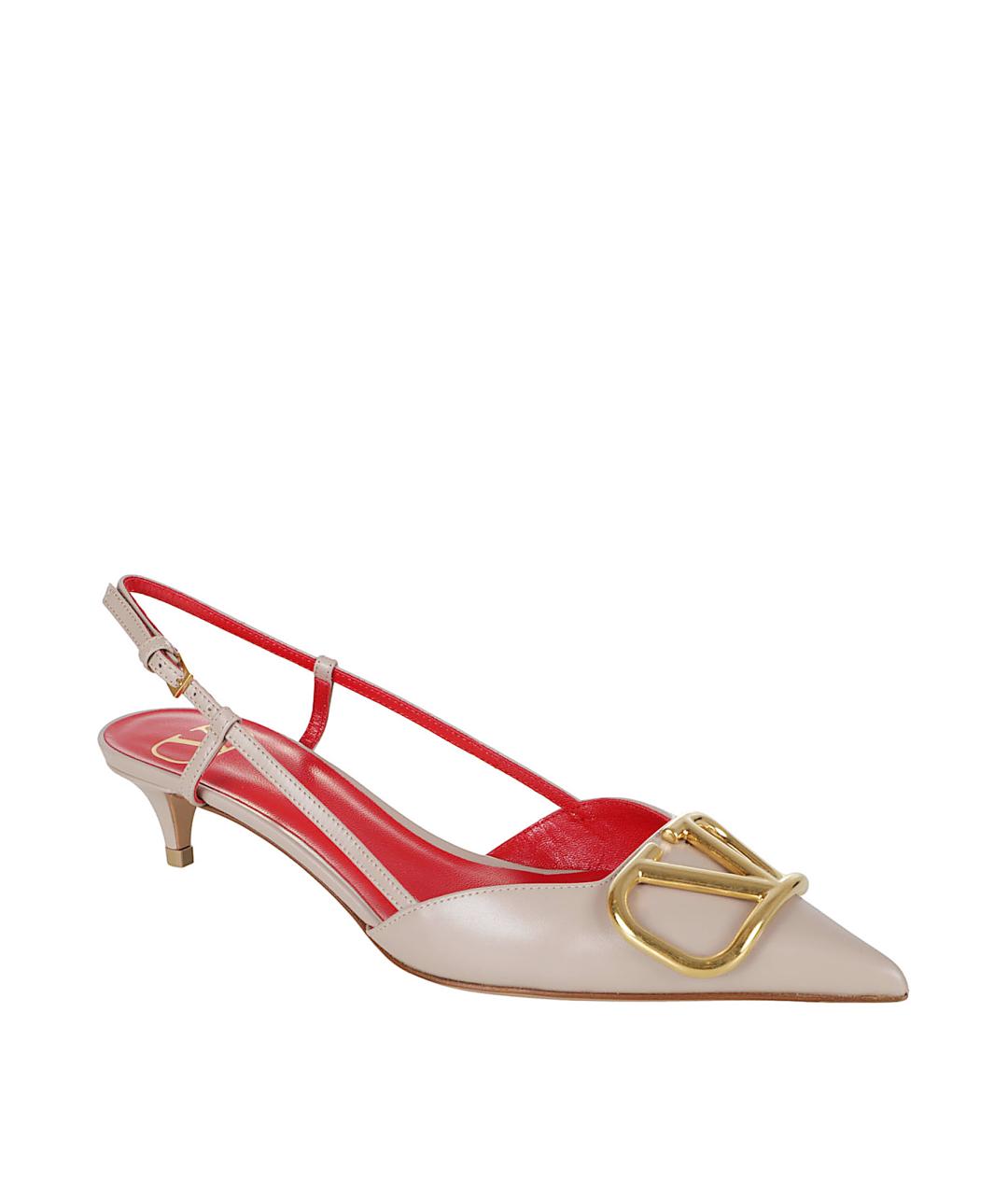 VALENTINO Розовые кожаные туфли, фото 2