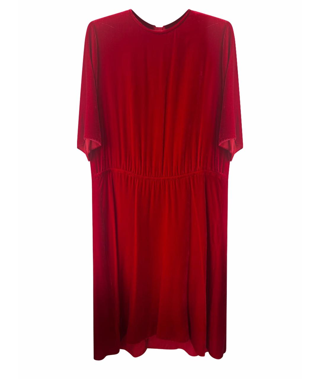 ISABEL MARANT ETOILE Красное шелковое коктейльное платье, фото 1