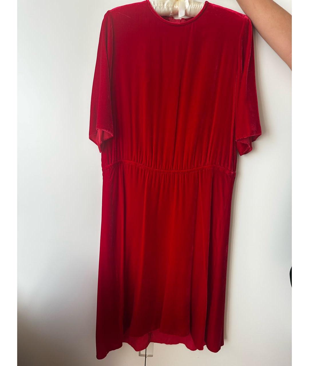 ISABEL MARANT ETOILE Красное шелковое коктейльное платье, фото 9