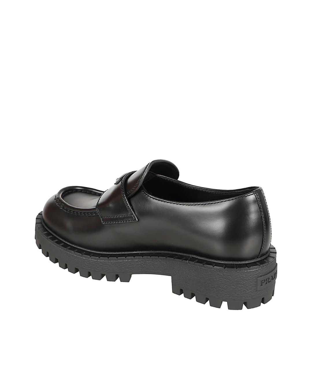 PRADA Черные кожаные лоферы, фото 3