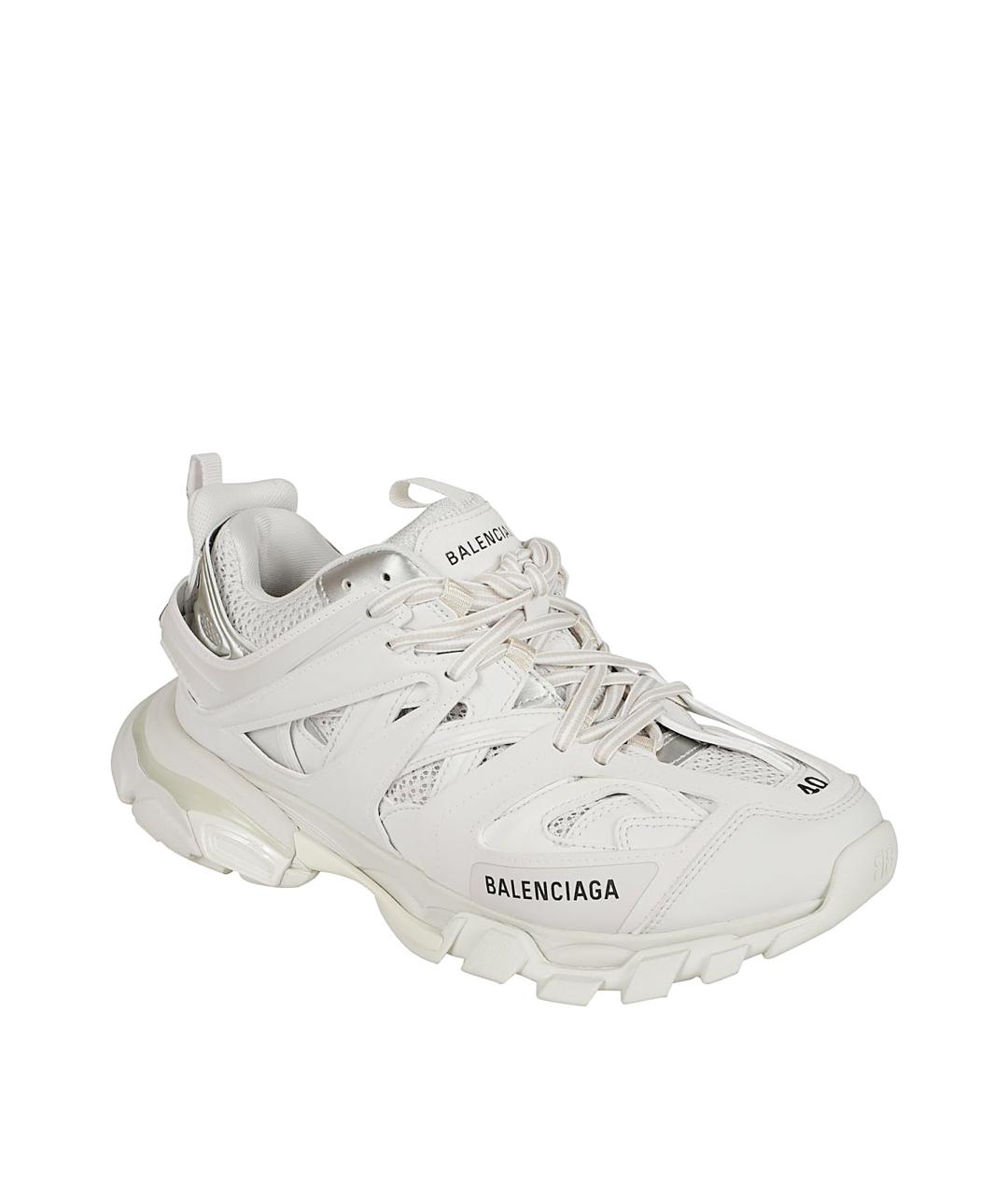 BALENCIAGA Белые синтетические низкие кроссовки / кеды, фото 2