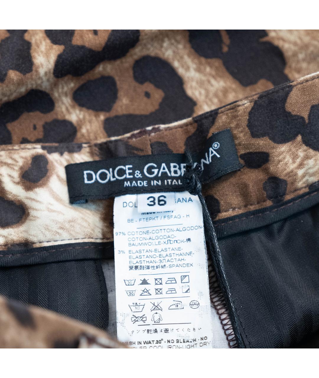 DOLCE&GABBANA Коричневые хлопковые шорты, фото 3