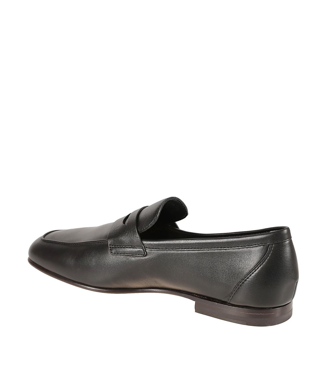 TOD'S Черные кожаные низкие ботинки, фото 3