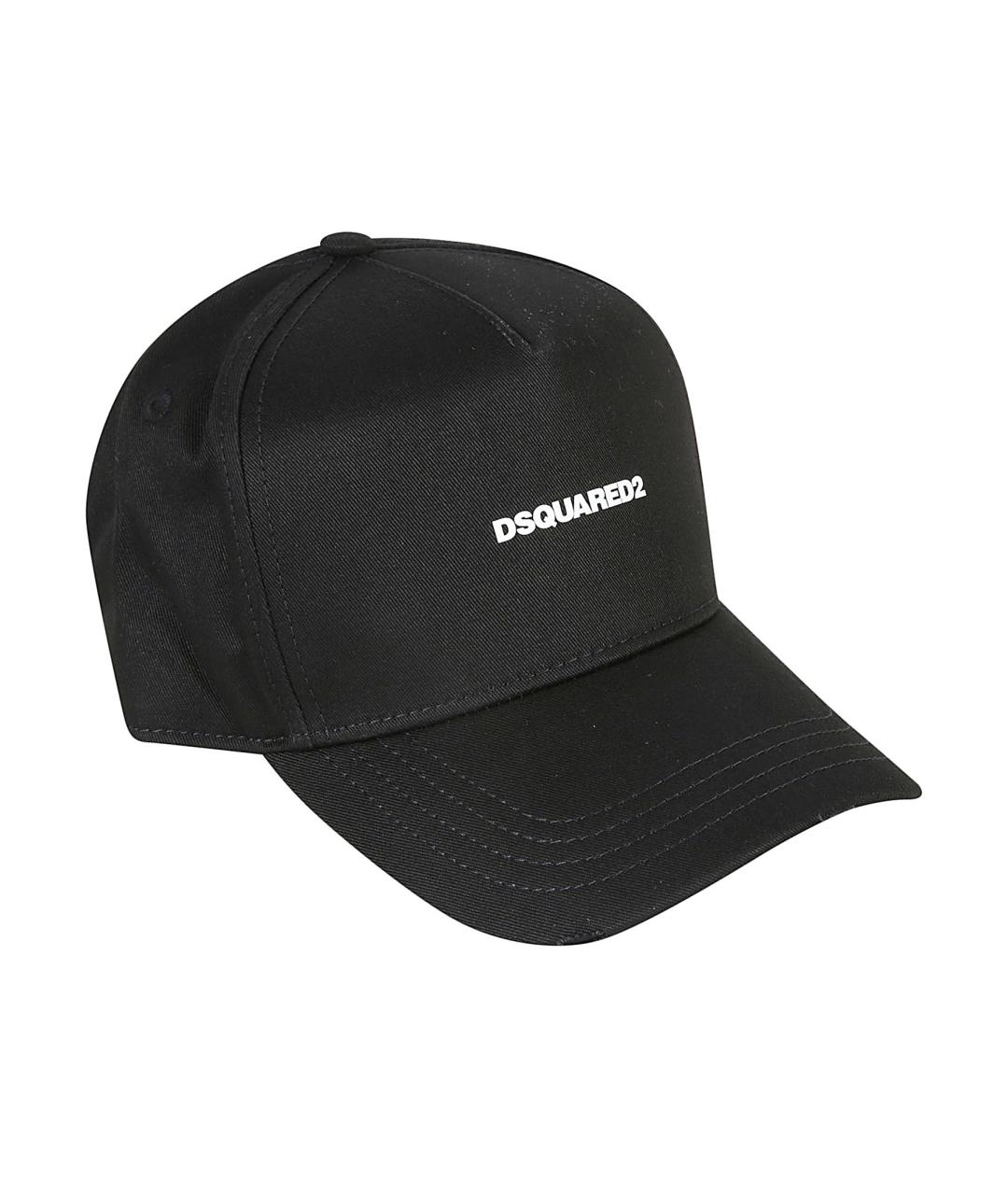 DSQUARED2 Черная хлопковая кепка/бейсболка, фото 1
