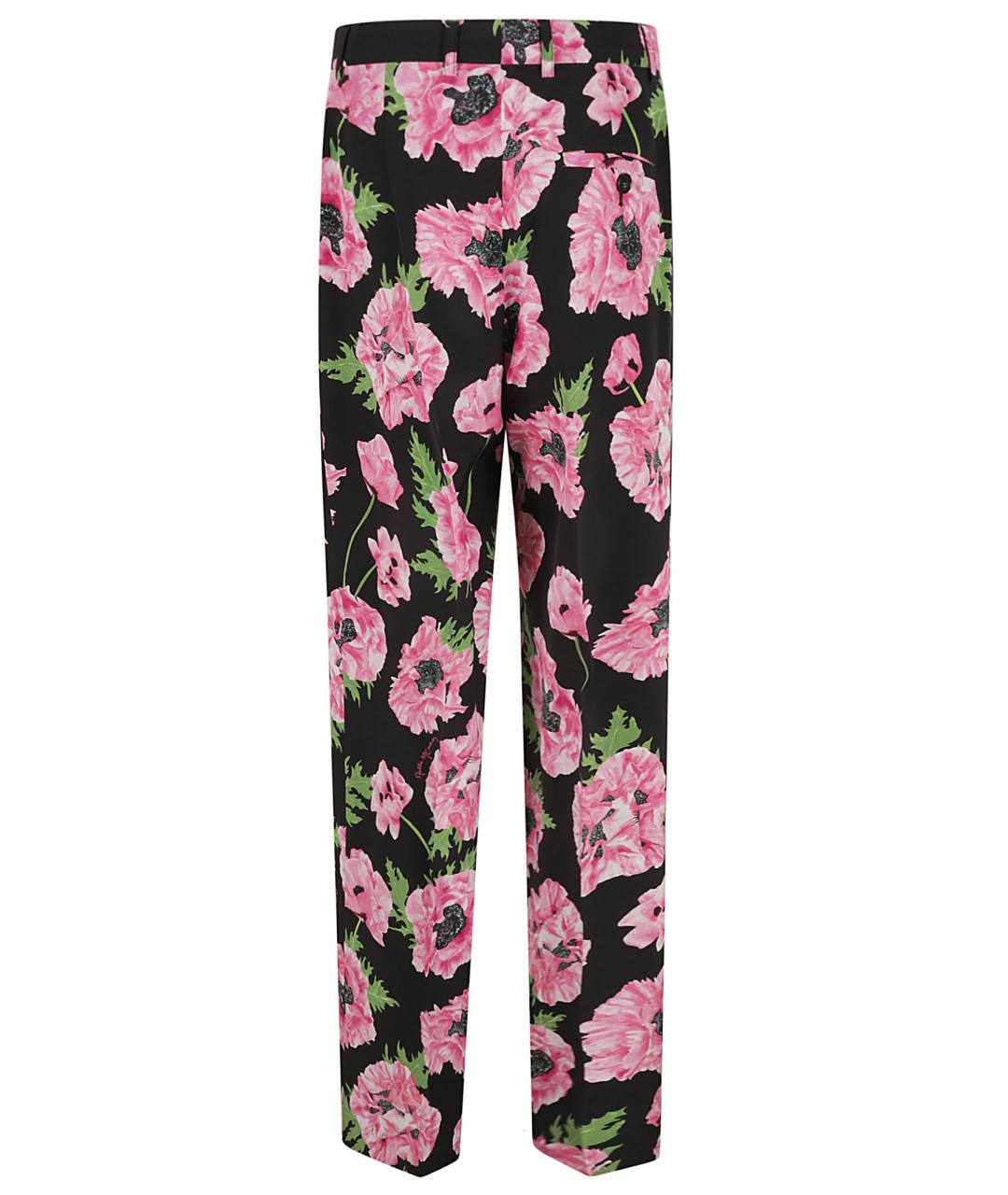 STELLA MCCARTNEY Мульти шелковые прямые брюки, фото 2