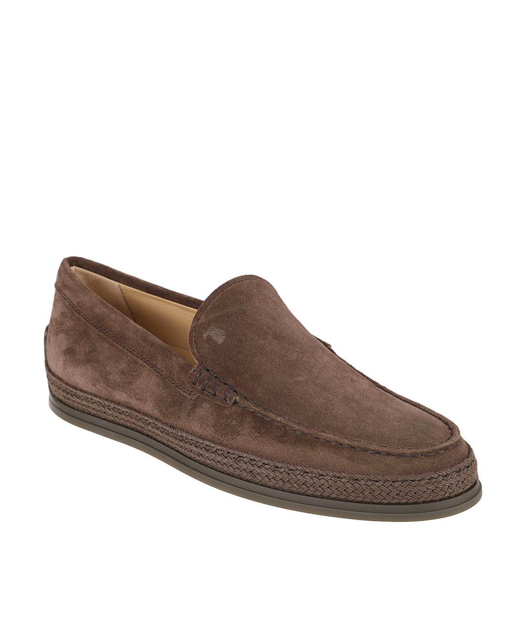 TOD'S Коричневые замшевые мокасины, фото 2