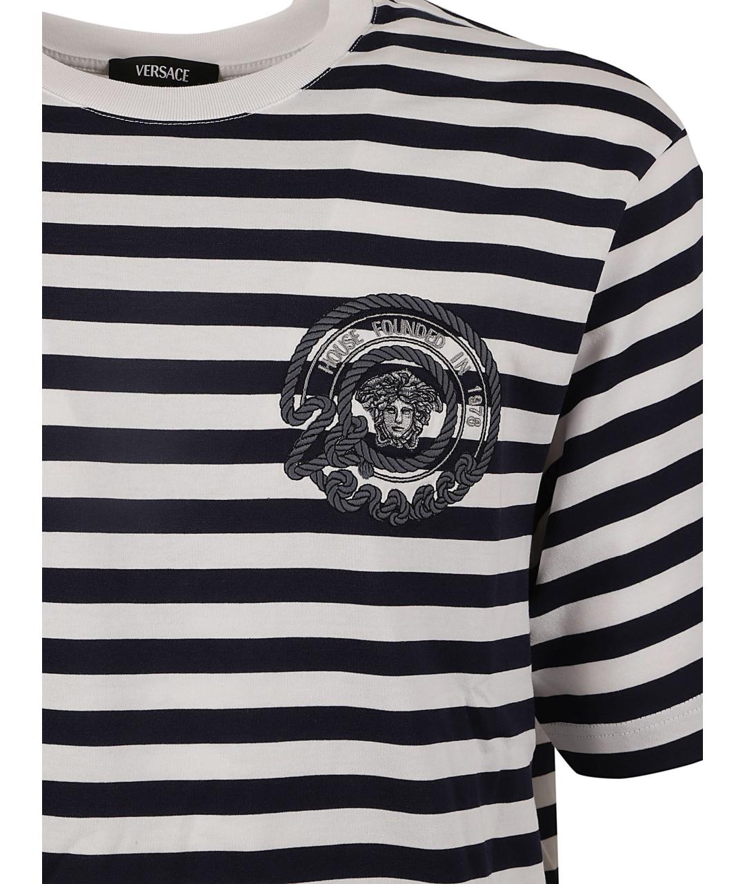 VERSACE Мульти вискозная футболка, фото 3