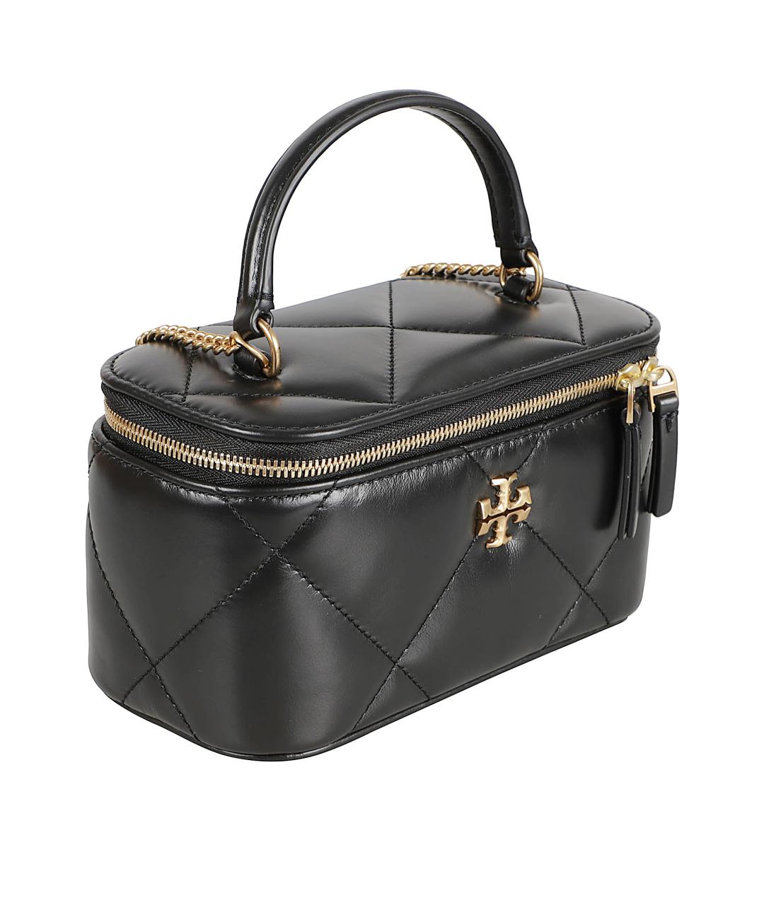 TORY BURCH Черная кожаная сумка через плечо, фото 3