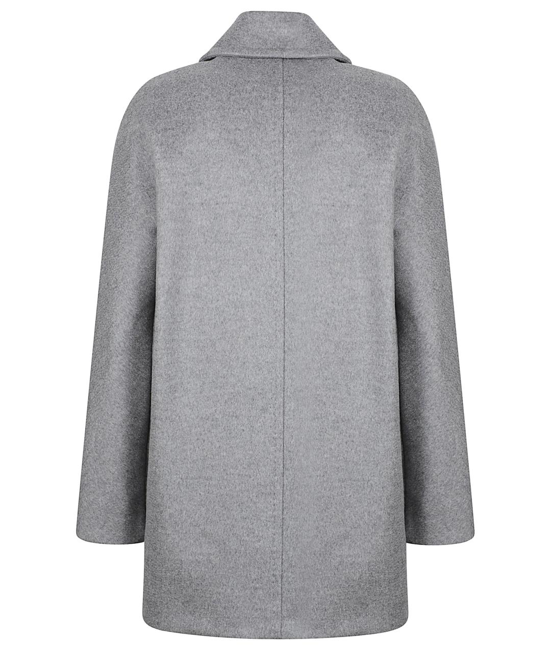 MAX MARA STUDIO Серое шерстяное пальто, фото 3