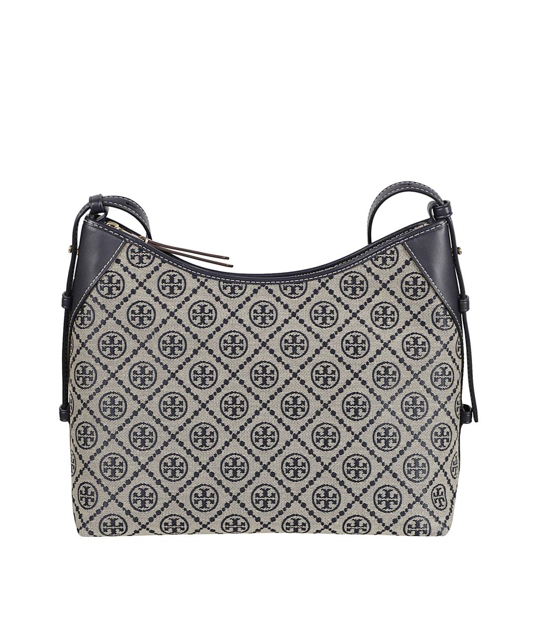 TORY BURCH Синяя хлопковая сумка тоут, фото 1