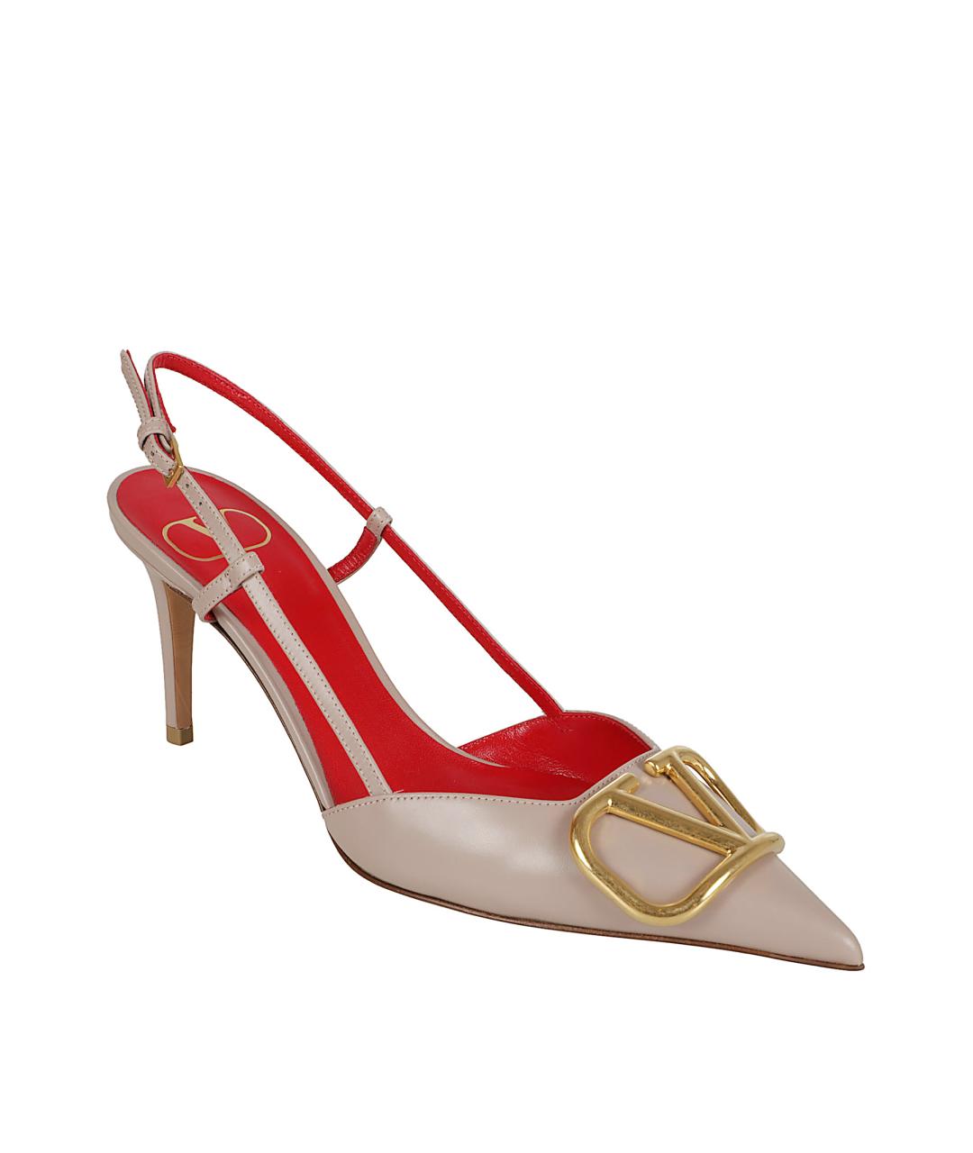 VALENTINO Розовые кожаные туфли, фото 2