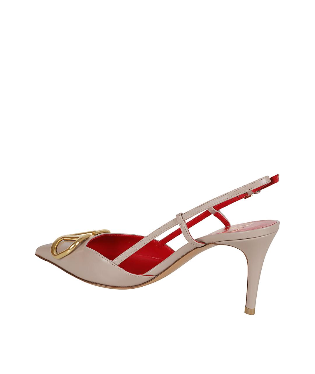 VALENTINO Розовые кожаные туфли, фото 3