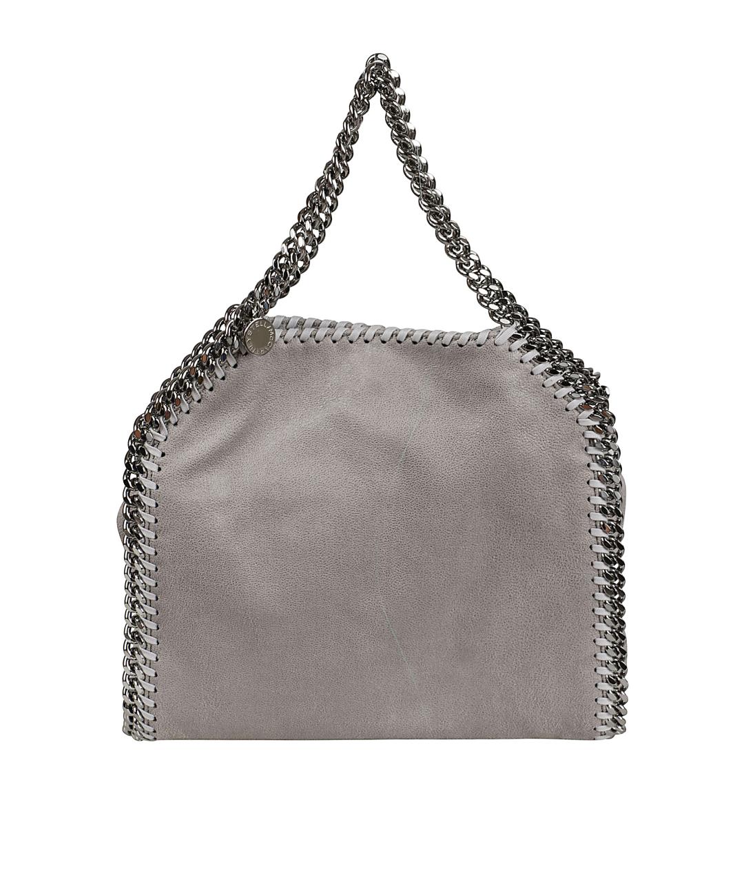 STELLA MCCARTNEY Серая синтетическая сумка с короткими ручками, фото 1
