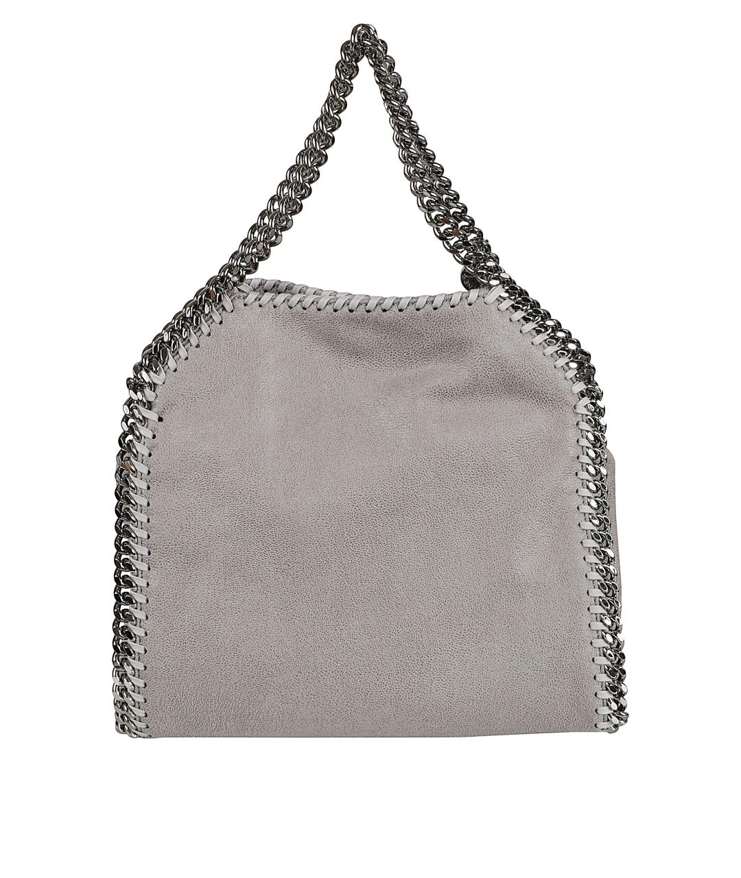 STELLA MCCARTNEY Серая синтетическая сумка с короткими ручками, фото 2