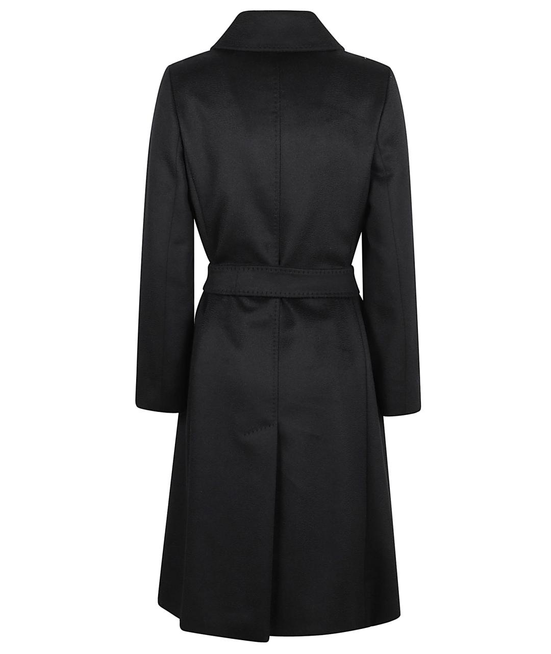 MAX MARA STUDIO Черное шерстяное пальто, фото 3