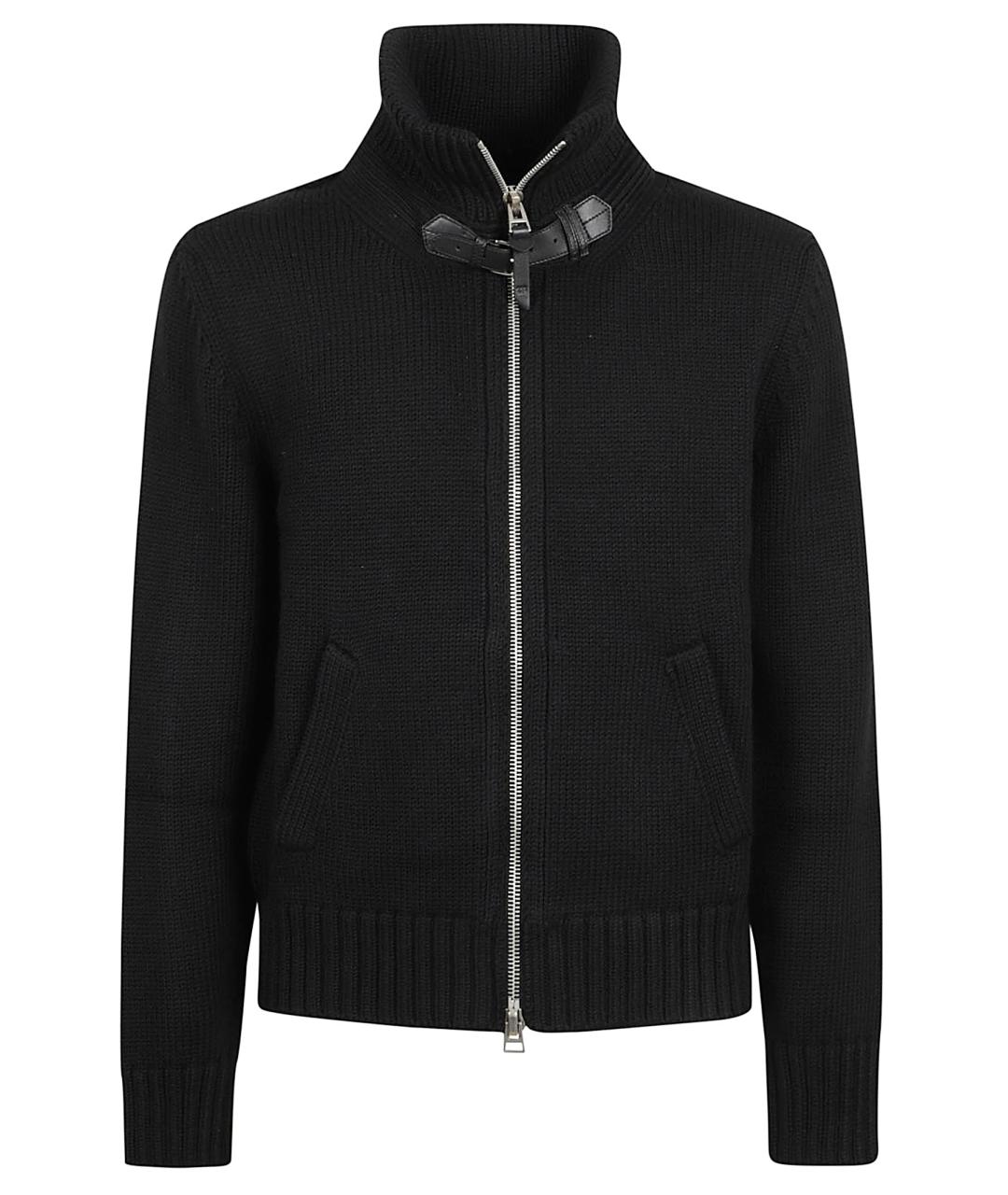 TOM FORD Черный шерстяной кардиган, фото 1