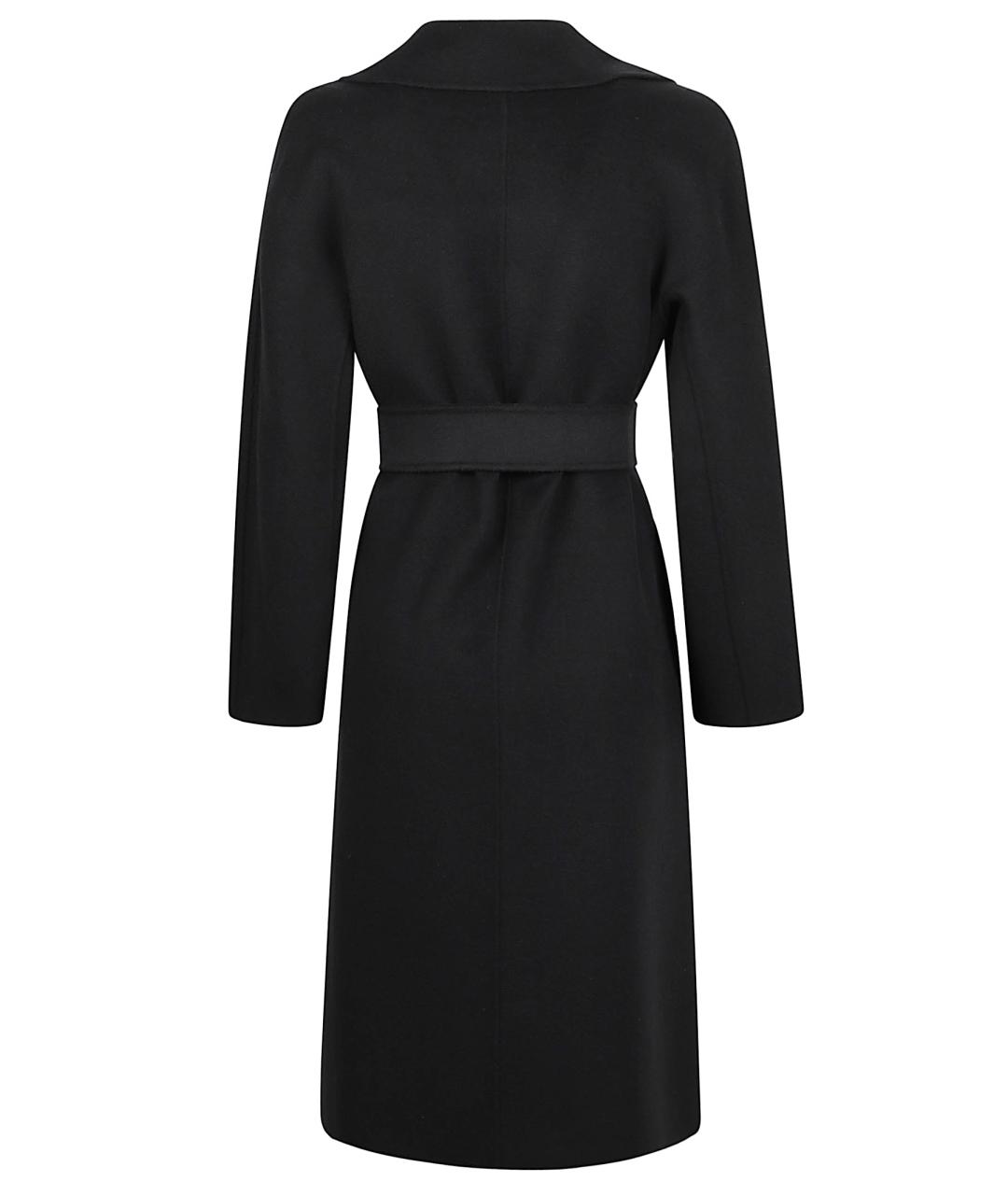 MAX MARA STUDIO Черное шерстяное пальто, фото 3