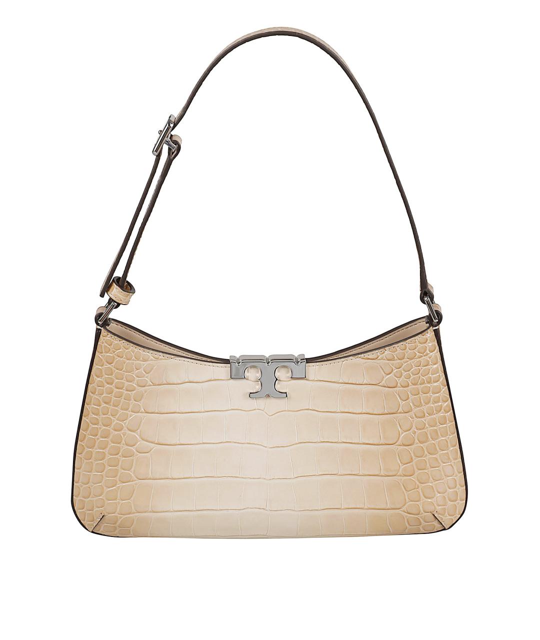 TORY BURCH Бежевая кожаная сумка через плечо, фото 1