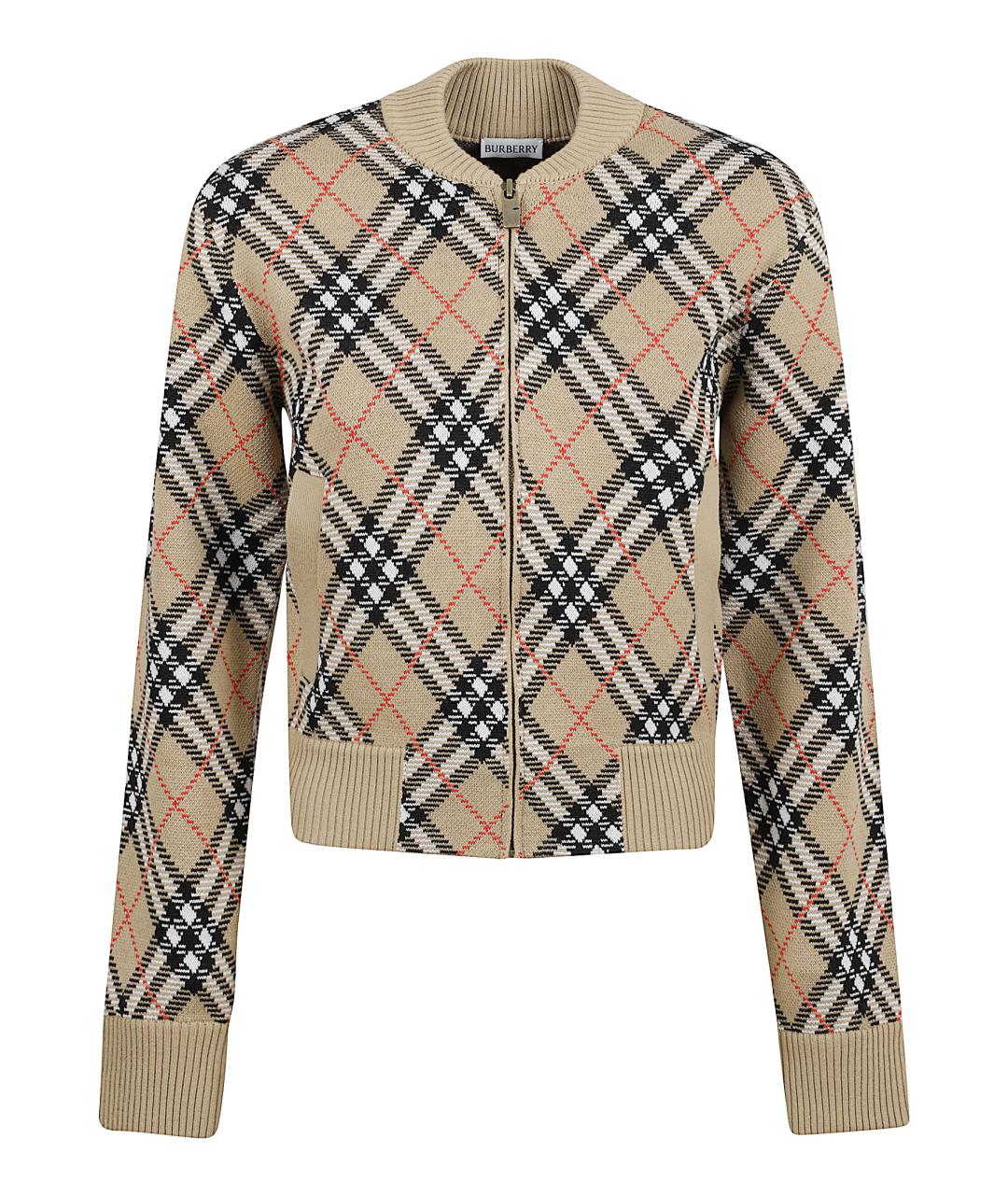 BURBERRY Бежевый шерстяной джемпер / свитер, фото 1