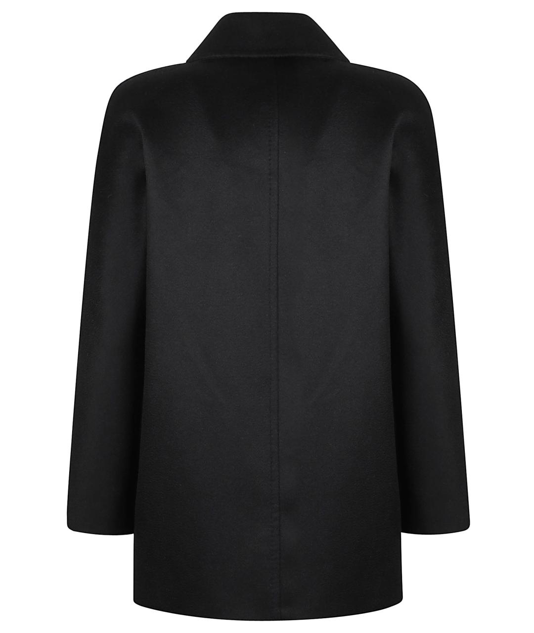 MAX MARA STUDIO Черное шерстяное пальто, фото 3