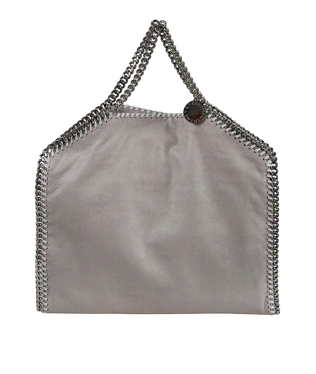 STELLA MCCARTNEY Серая синтетическая сумка с короткими ручками, фото 1