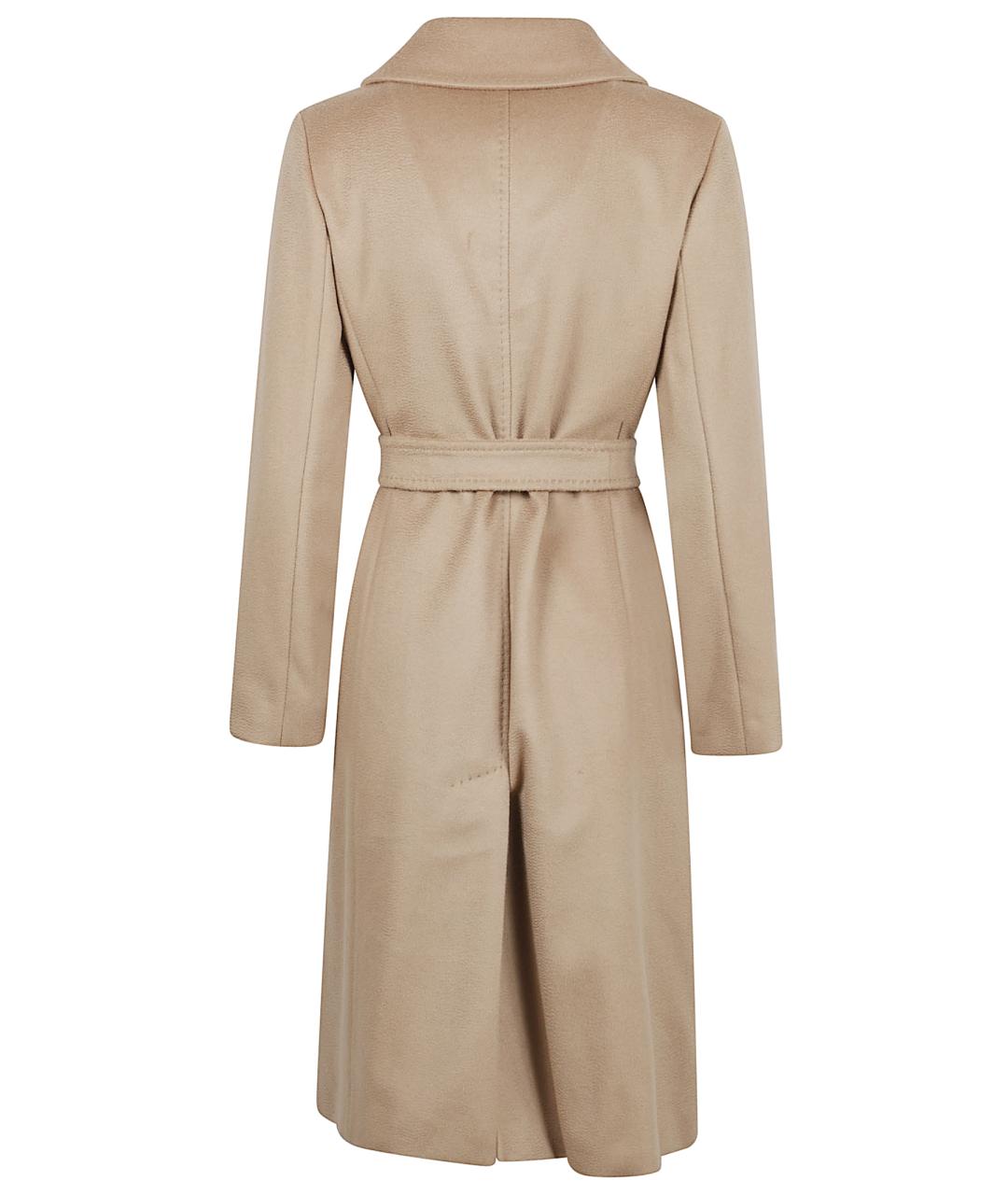 MAX MARA STUDIO Коричневое шерстяное пальто, фото 3