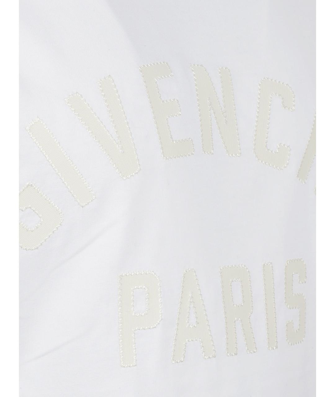GIVENCHY Белая хлопковая футболка, фото 2