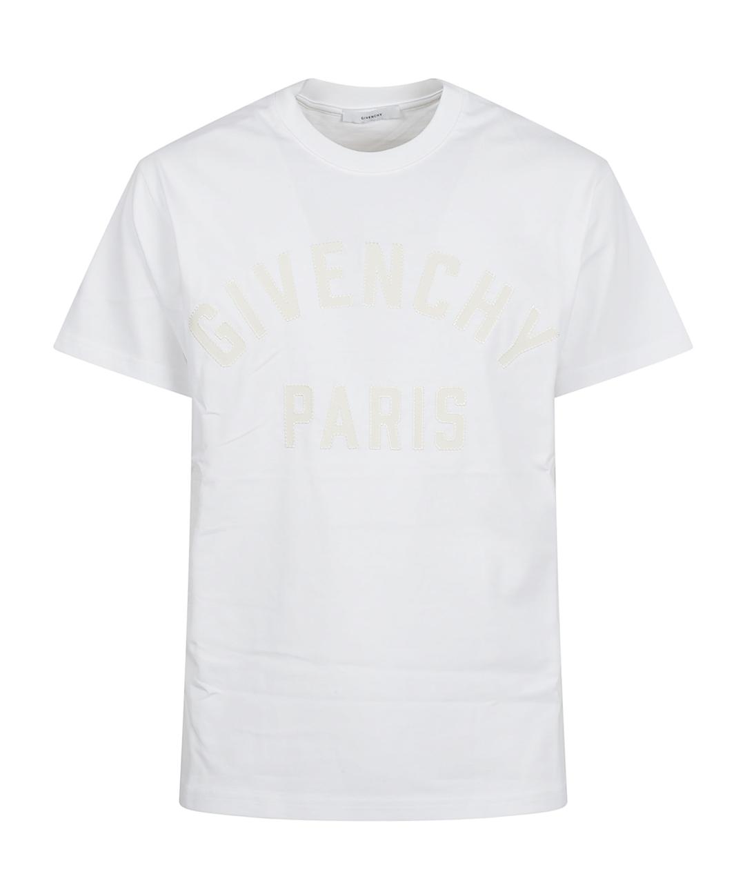 GIVENCHY Белая хлопковая футболка, фото 1
