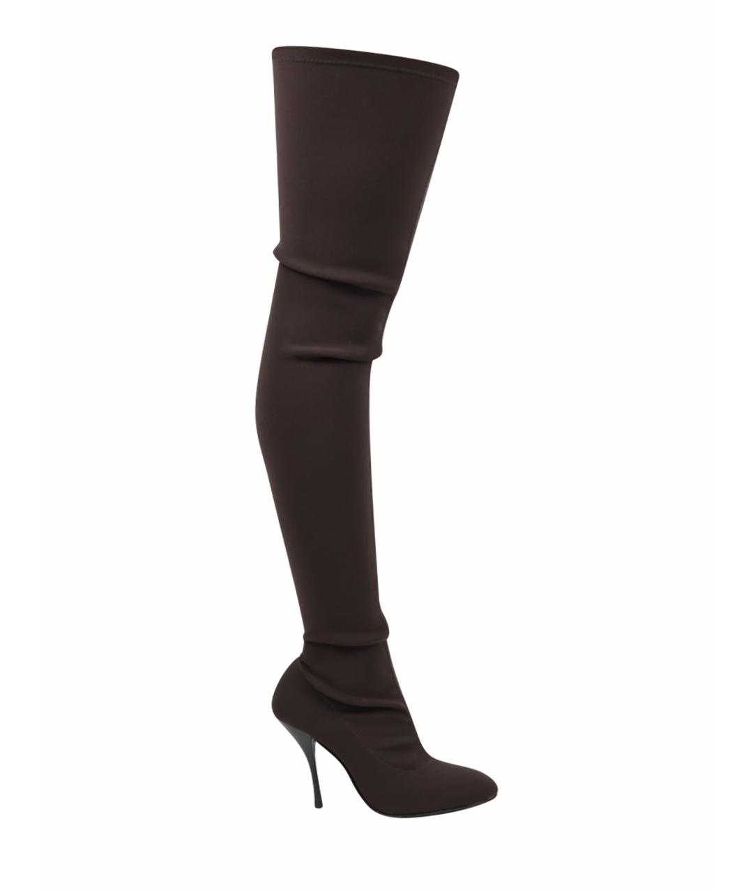 STUART WEITZMAN Серые текстильные ботфорты, фото 1