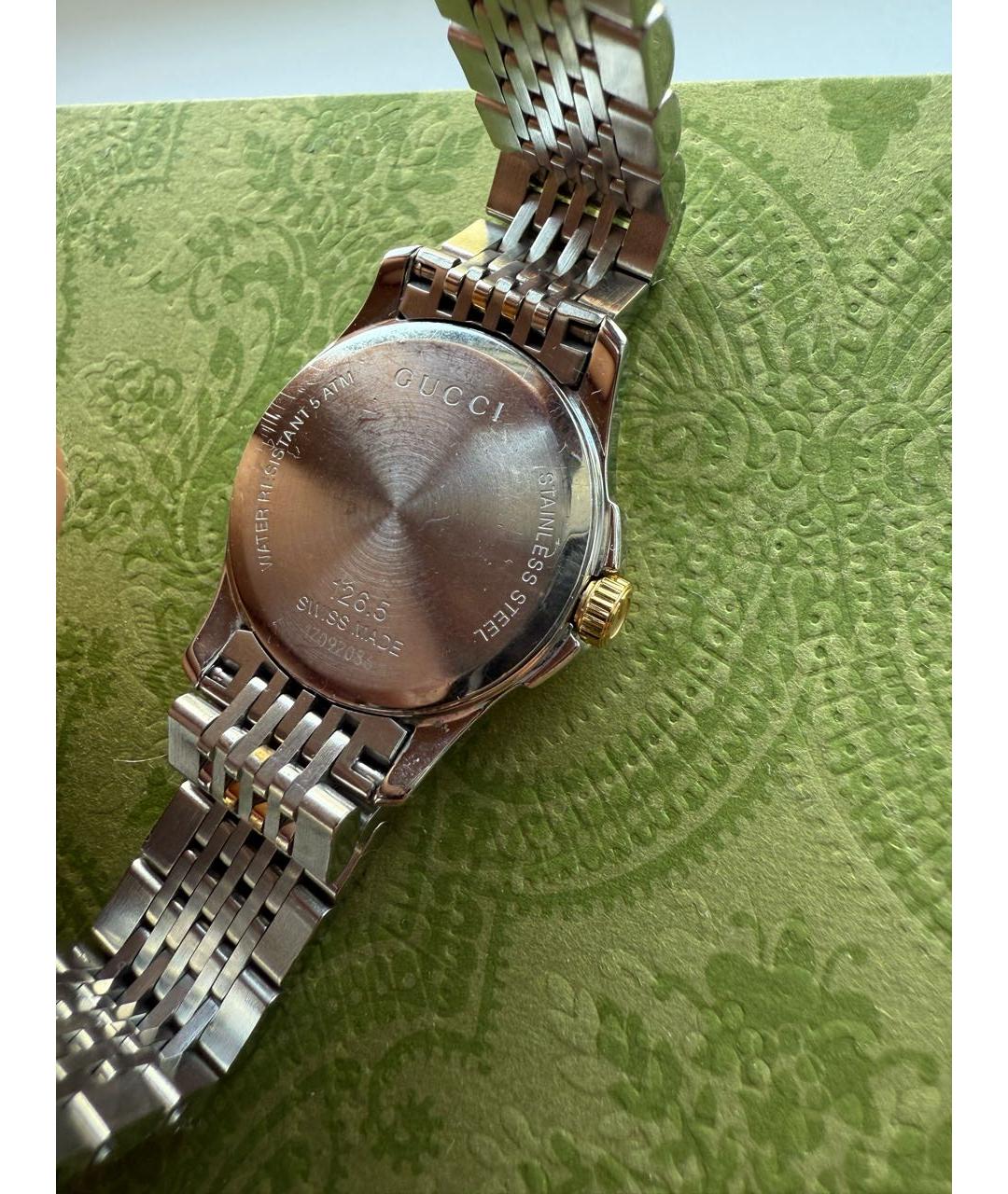 GUCCI Позолоченные часы, фото 4