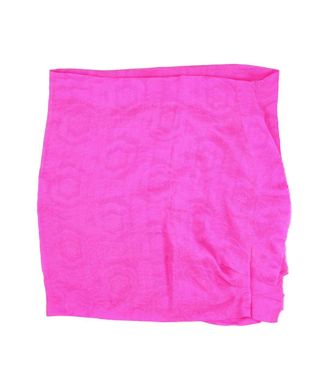 ISABEL MARANT Фуксия шелковая юбка мини, фото 1