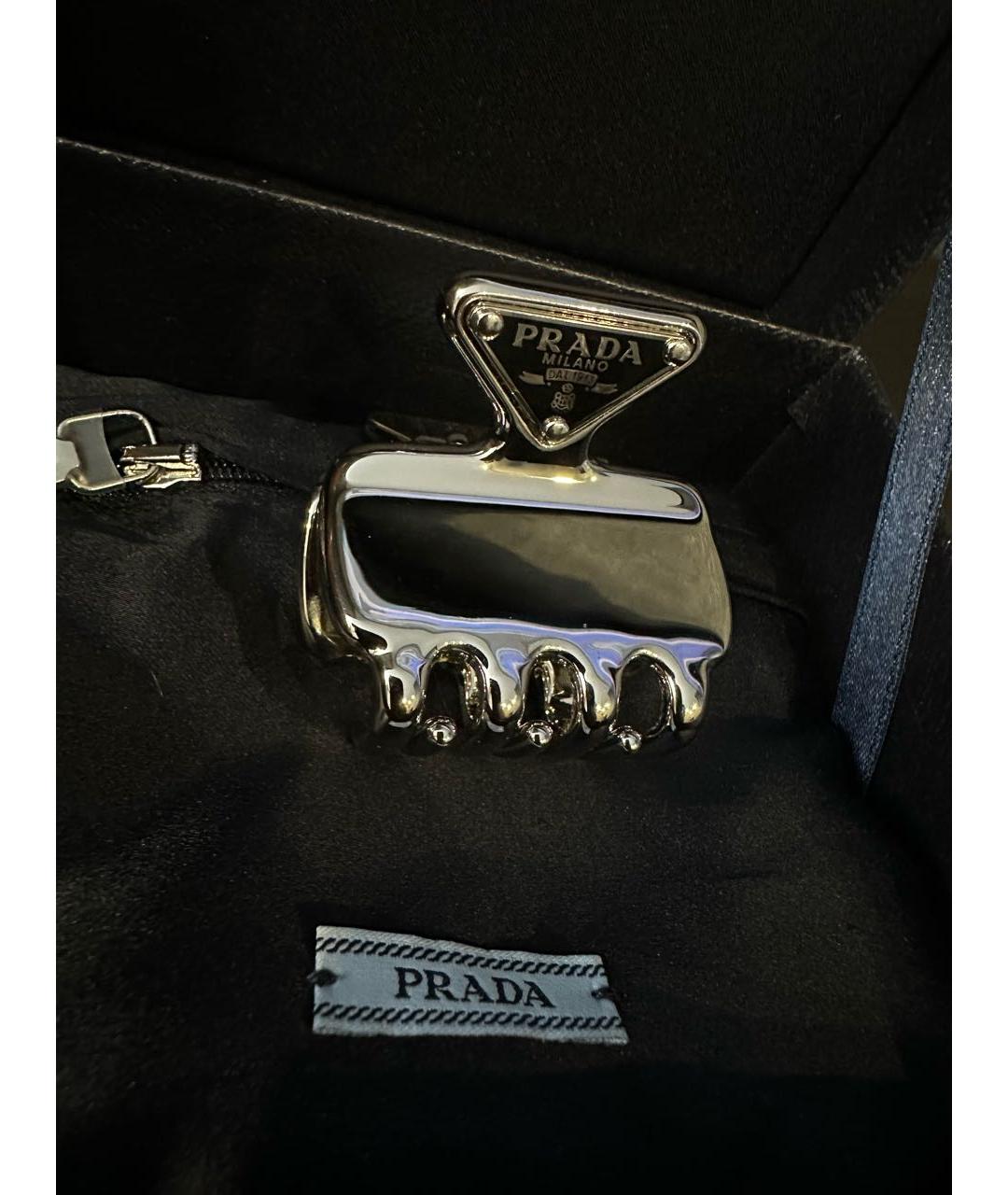 PRADA Серебряная заколка, фото 3