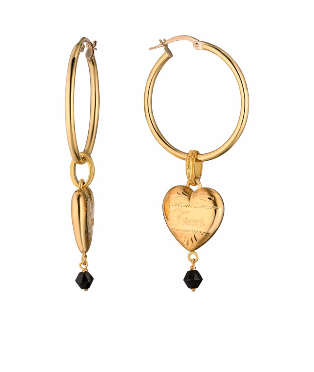 DOLCE&GABBANA Золотые серьги из желтого золота, фото 1