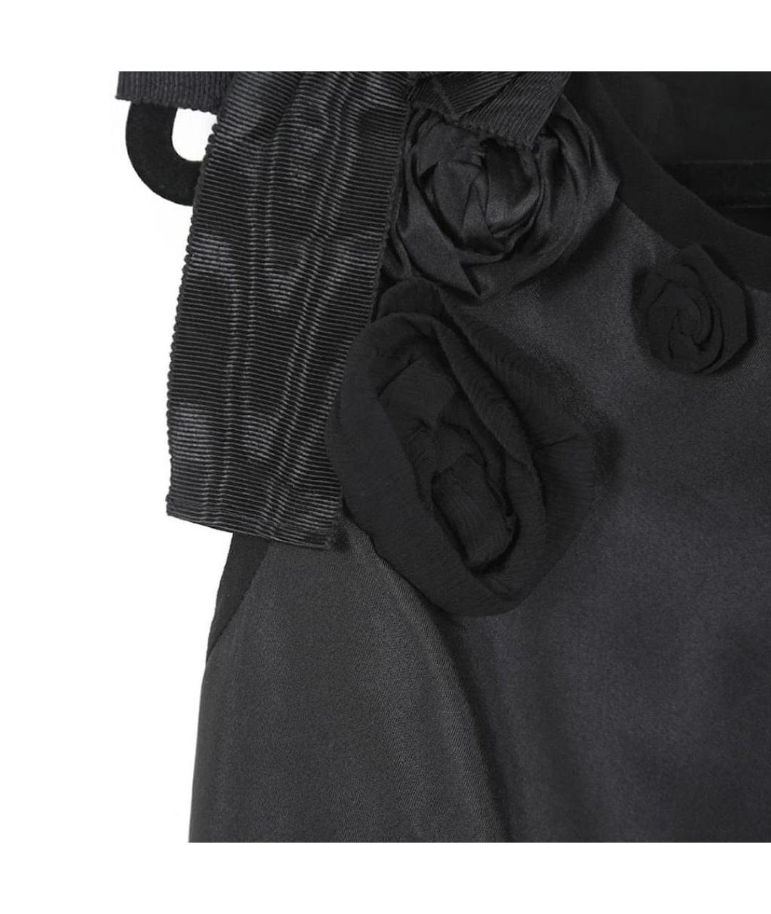 DOLCE&GABBANA Черное полиэстеровое коктейльное платье, фото 4